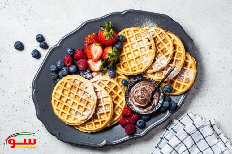 مثل المحلات عجينة الوافل