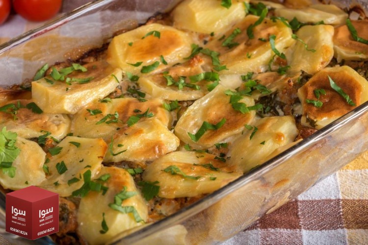 صينية بطاطس باللحم المفروم