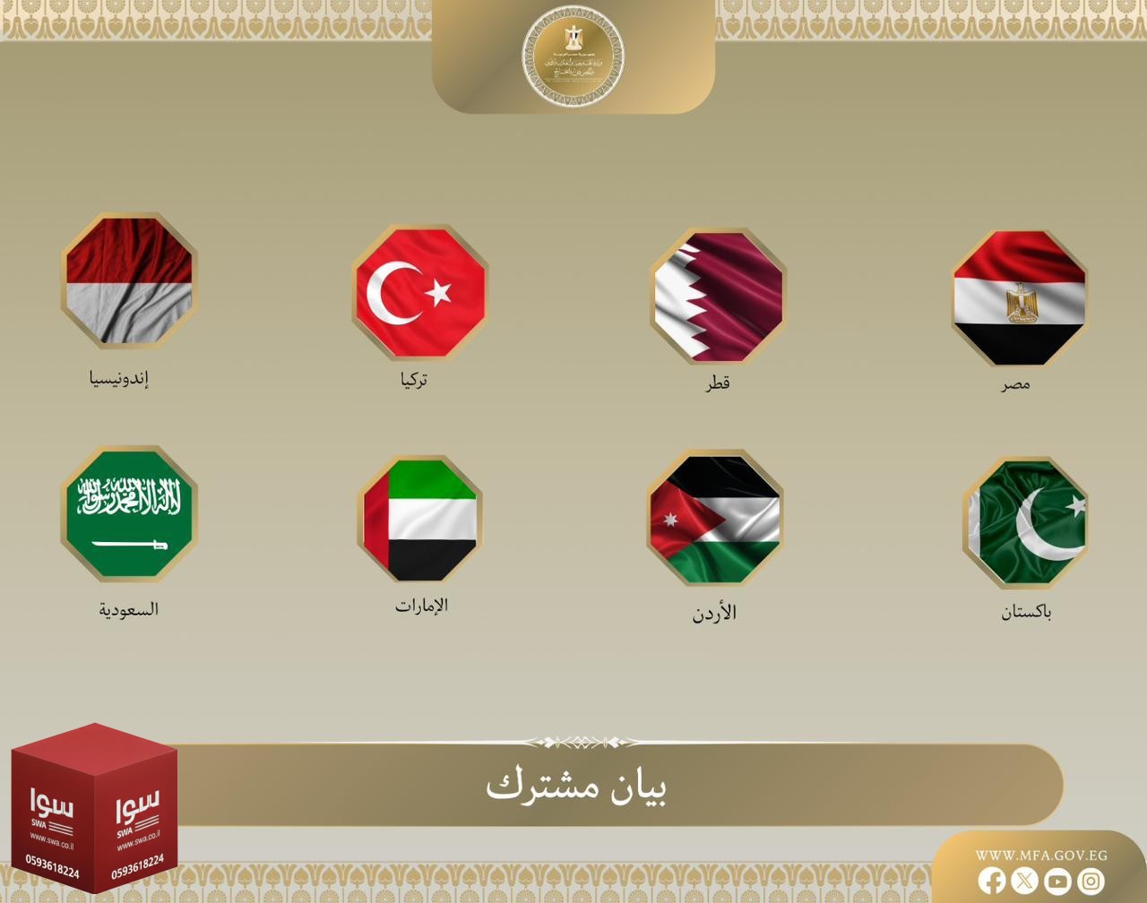 وزراء خارجية 8 دول عربية يدينون قانون الإعدام الإسرائيلي ويحضّون على منع تصعيد التوترات