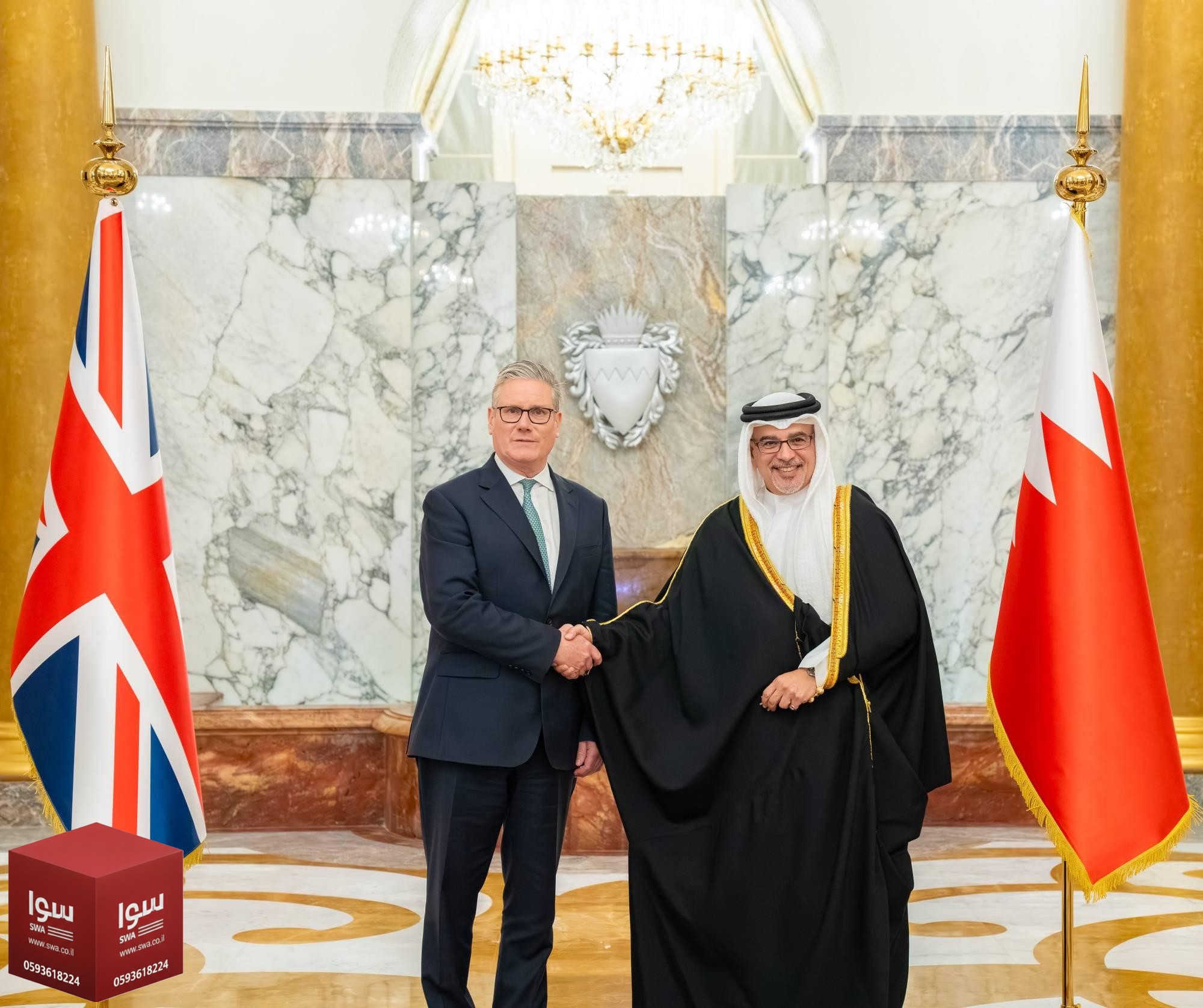 ولي عهد البحرين يدعو لوقف الاعتداءات الإيرانية وإعادة فتح مضيق هرمز خلال لقائه ستارمر