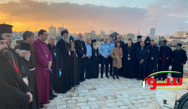 القدس:قيادت اللواء تجتمع برؤساء الطوائف والكنائس المسيحية في البلدة القديمة | موقع سوا 