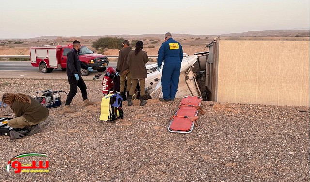 إصابتان خطيرتان في حادثي طرق بالجليل والنقب