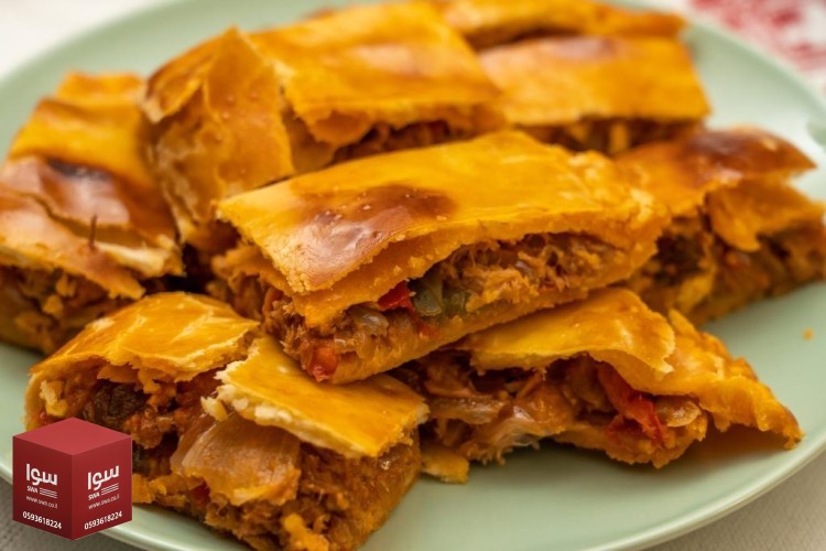 رقاق باللحم في الفرن